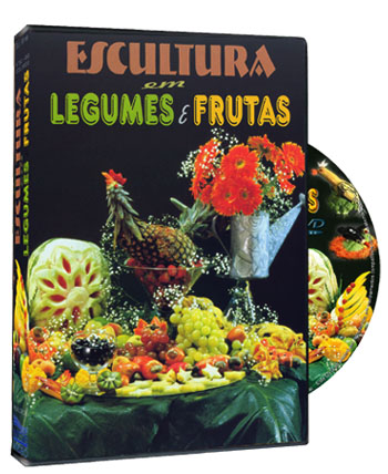 DVD ESCULTURA EM LEGUMES E FRUTAS 